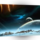 Planets Sci Fi Earth Ice A1 Xlarge Canvas