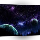 Planets Sci Fi Earth Star Shower A1 Xlarge Canvas