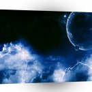 Planets Sci Fi Earth Storm A1 Xlarge Canvas