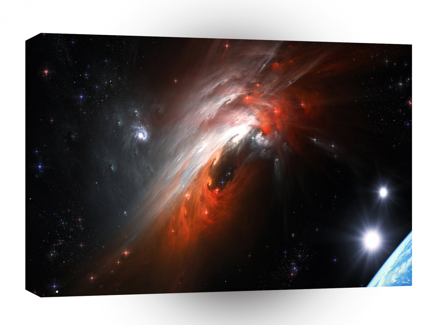 Planets Sci Fi Earth Swirl Galaxy A1 Xlarge Canvas
