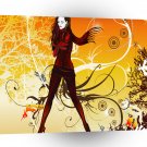 Psychedelic Abstract Autumn Woman A1 Xlarge Canvas
