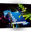 Psychedelic Abstract Notepad A1 Xlarge Canvas