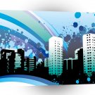 Psychedelic City A1 Xlarge Canvas