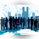 Psychedelic City People A1 Xlarge Canvas