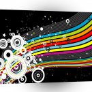 Psychedelic Colorful Sound Rainbow A1 Xlarge Canvas