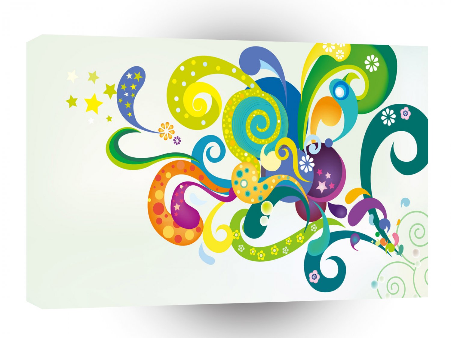 Psychedelic Colour Burst A1 Xlarge Canvas