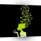 Psychedelic Flower Hair Woman A1 Xlarge Canvas