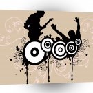 Psychedelic Music Artists Circle A1 Xlarge Canvas