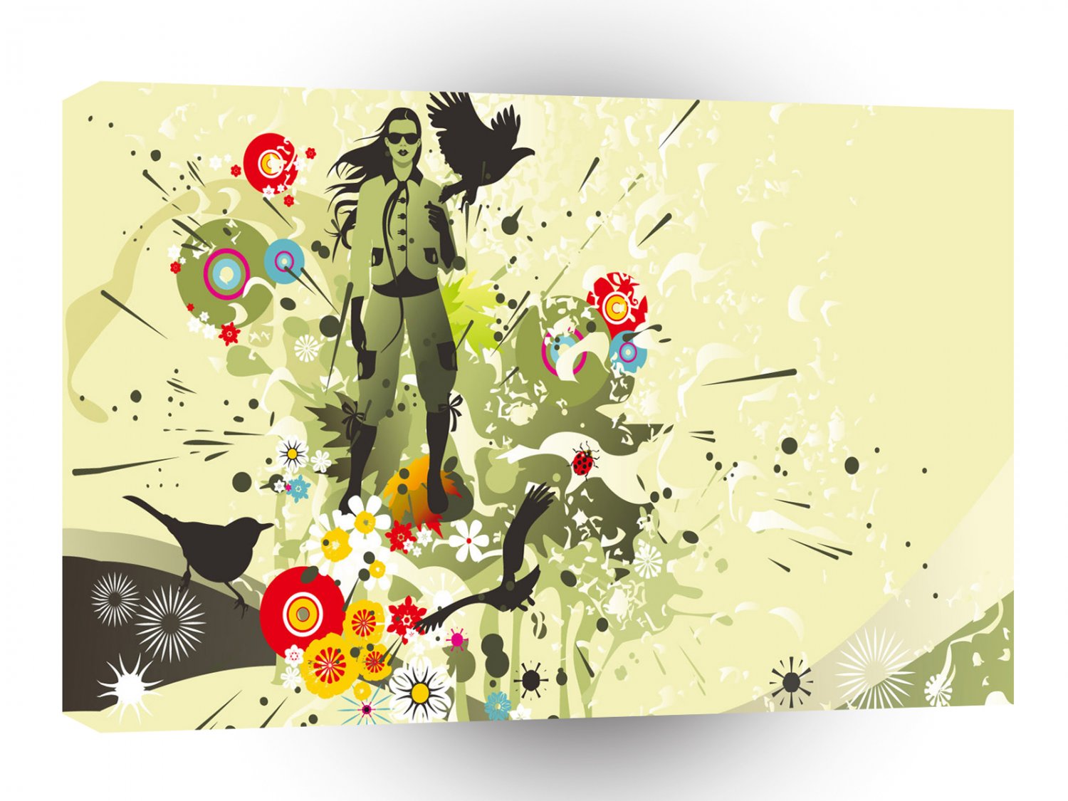 Psychedelic Nature Color Splash A1 Xlarge Canvas
