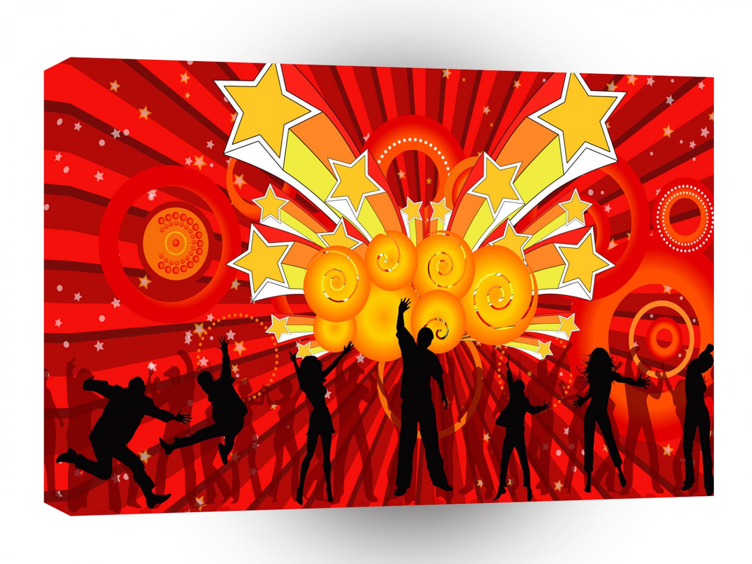 Psychedelic Party Time A1 Xlarge Canvas