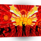 Psychedelic Party Time A1 Xlarge Canvas