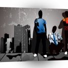 Psychedelic Street Life A1 Xlarge Canvas