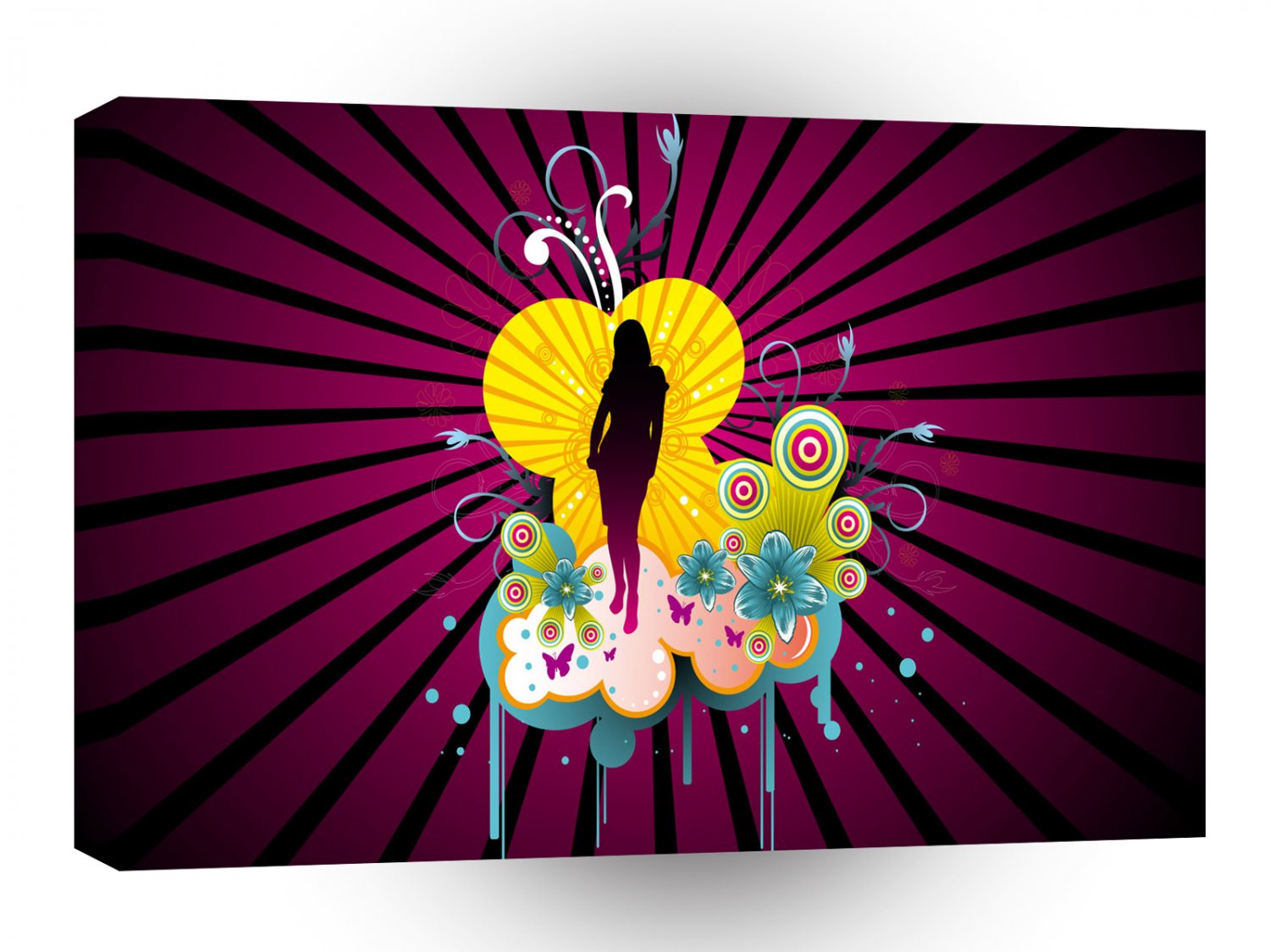 Psychedelic Summer Burst A1 Xlarge Canvas
