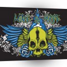 Psychedelic Wings Skull Love Hate A1 Xlarge Canvas