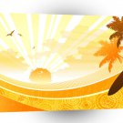 Psychedelic Yellow Summer Surfer A1 Xlarge Canvas
