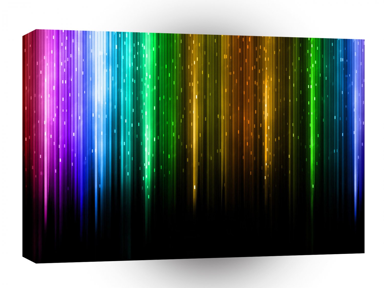 Rainbow Disco Lights Bright A1 Xlarge Canvas