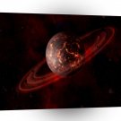 Red Orbit Planets Saturn Red Orbit A1 Xlarge Canvas