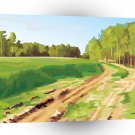 Scenery Farmers Track Fieldside A1 Xlarge Canvas