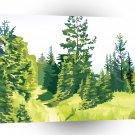 Scenery Green Wilderness Walkway A1 Xlarge Canvas