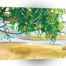 Scenery Island View Sheepland A1 Xlarge Canvas