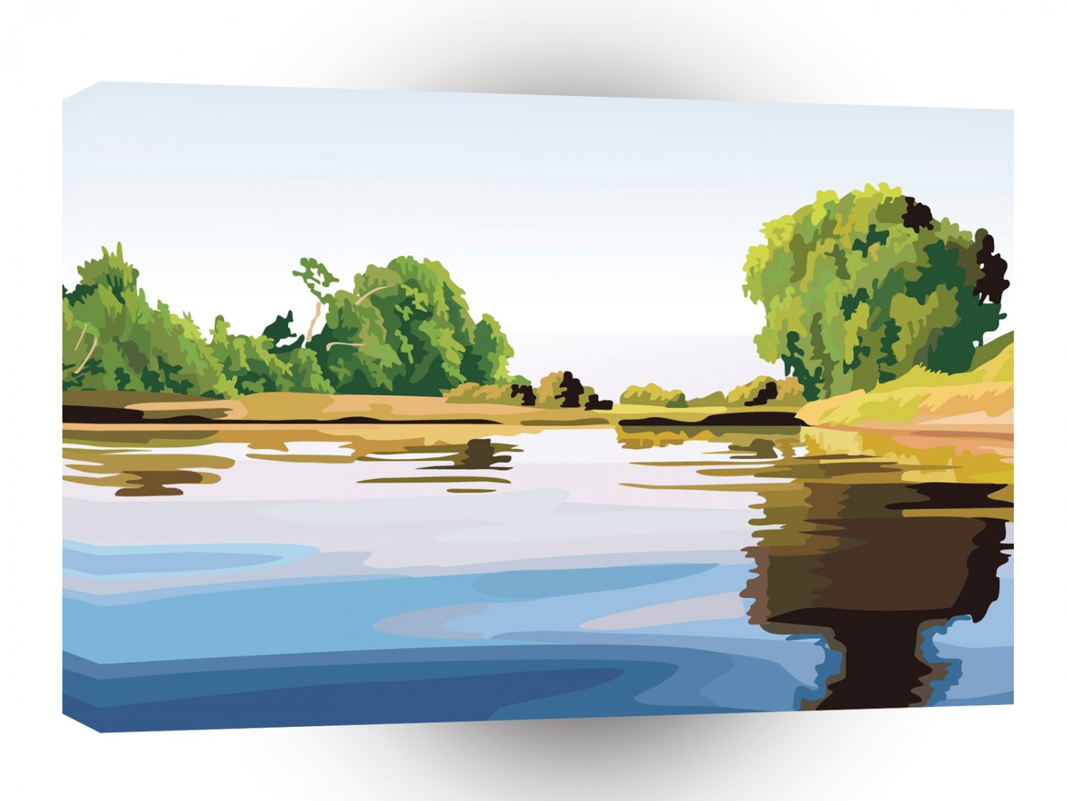 Scenery Lake View Reflection A1 Xlarge Canvas