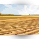 Scenery Plough Summer Field A1 Xlarge Canvas