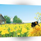 Scenery Pollen Fields Bumblebee A1 Xlarge Canvas