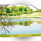 Scenery Reflections Bald Tree A1 Xlarge Canvas
