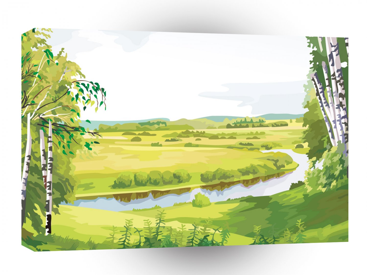 Scenery River Ravine View A1 Xlarge Canvas