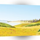 Scenery Sea Sky Meadows A1 Xlarge Canvas