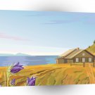 Scenery Summer Lake Holiday Cabin A1 Xlarge Canvas