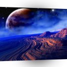 Sci Fi Planet Another Canyon A1 Xlarge Canvas
