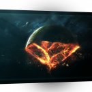 Sci Fi Planet Hot Destruction A1 Xlarge Canvas