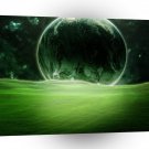 Sci Fi Planet Lush Green A1 Xlarge Canvas