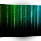 Strips Cool Green Blue A1 Xlarge Canvas