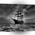 Transport Ship Sailors Greyscale A1 Xlarge Canvas
