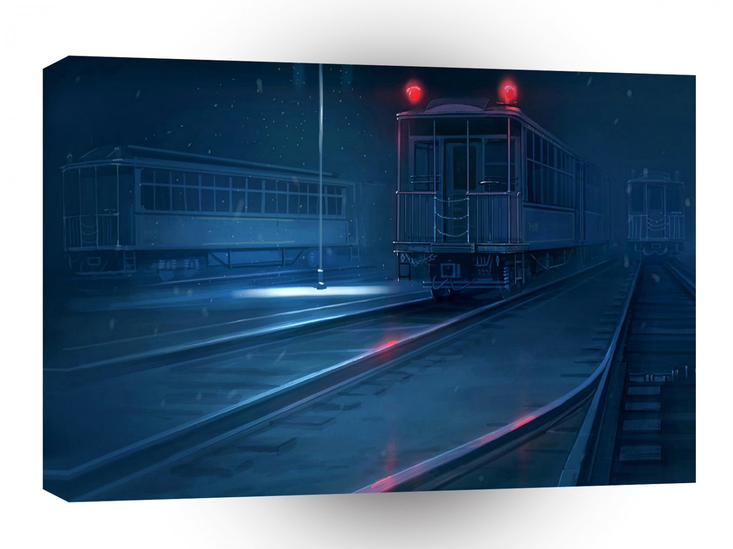 Transport Train Winter Time Carridges A1 Xlarge Canvas