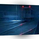 Transport Train Winter Time Carridges A1 Xlarge Canvas