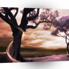 Tree Sunset Afterglow A1 Xlarge Canvas