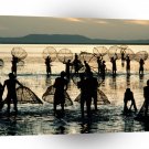 Africa Fishermen Zaire A1 Xlarge Canvas