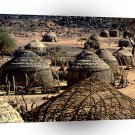 Africa Parched Village Huts Niger A1 Xlarge Canvas