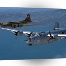 Air Power Smooth Sky B24 And B17 A1 Xlarge Canvas