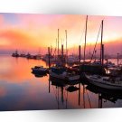 Alaska Juneau Boat Harbor At Sunset A1 Xlarge Canvas