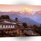 Asia Ghandrung Village And Annapurna South Nepal Himalaya A1 Xlarge Canvas