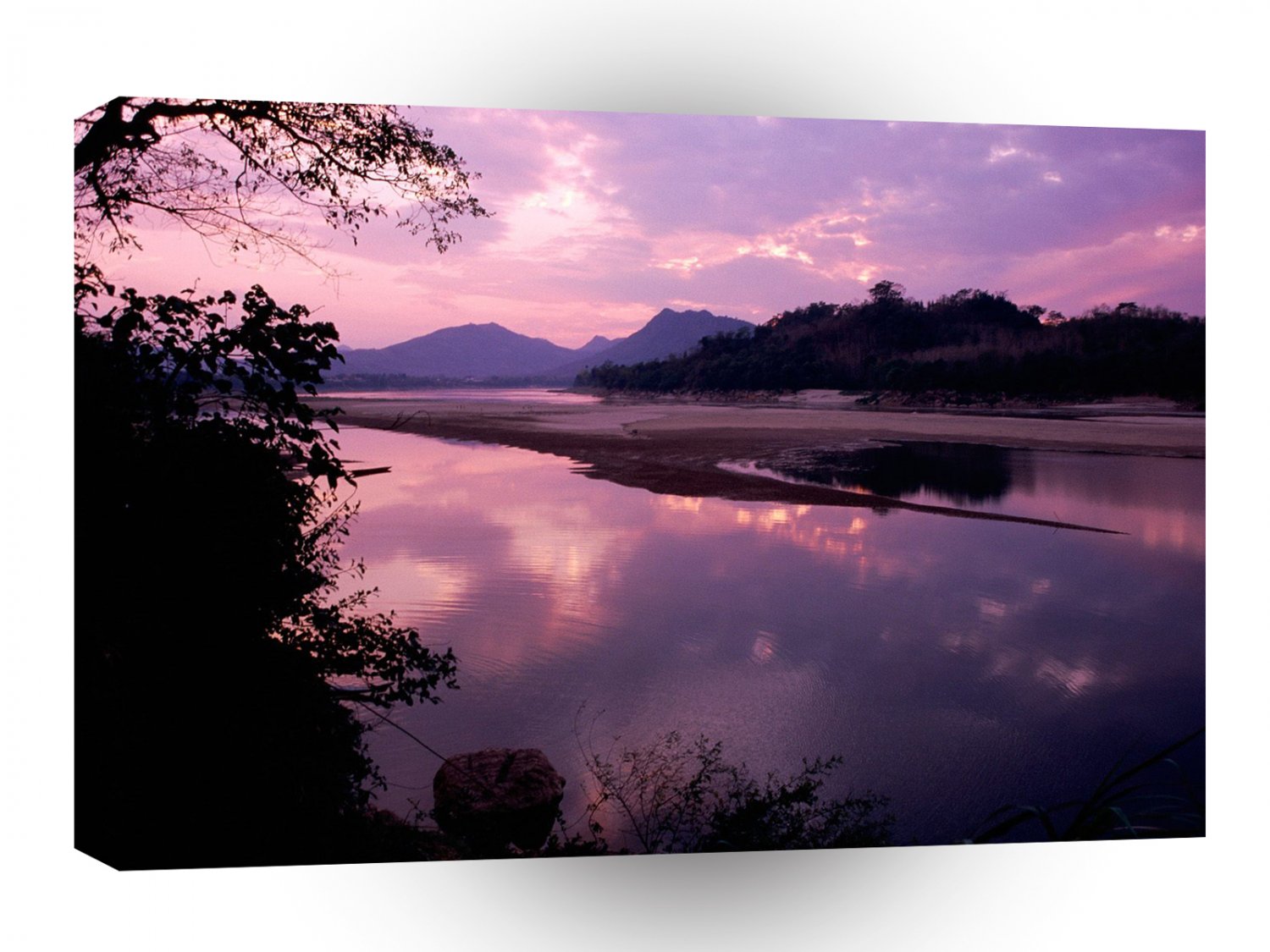 Asia Khan River Luang Prabang Laos A1 Xlarge Canvas