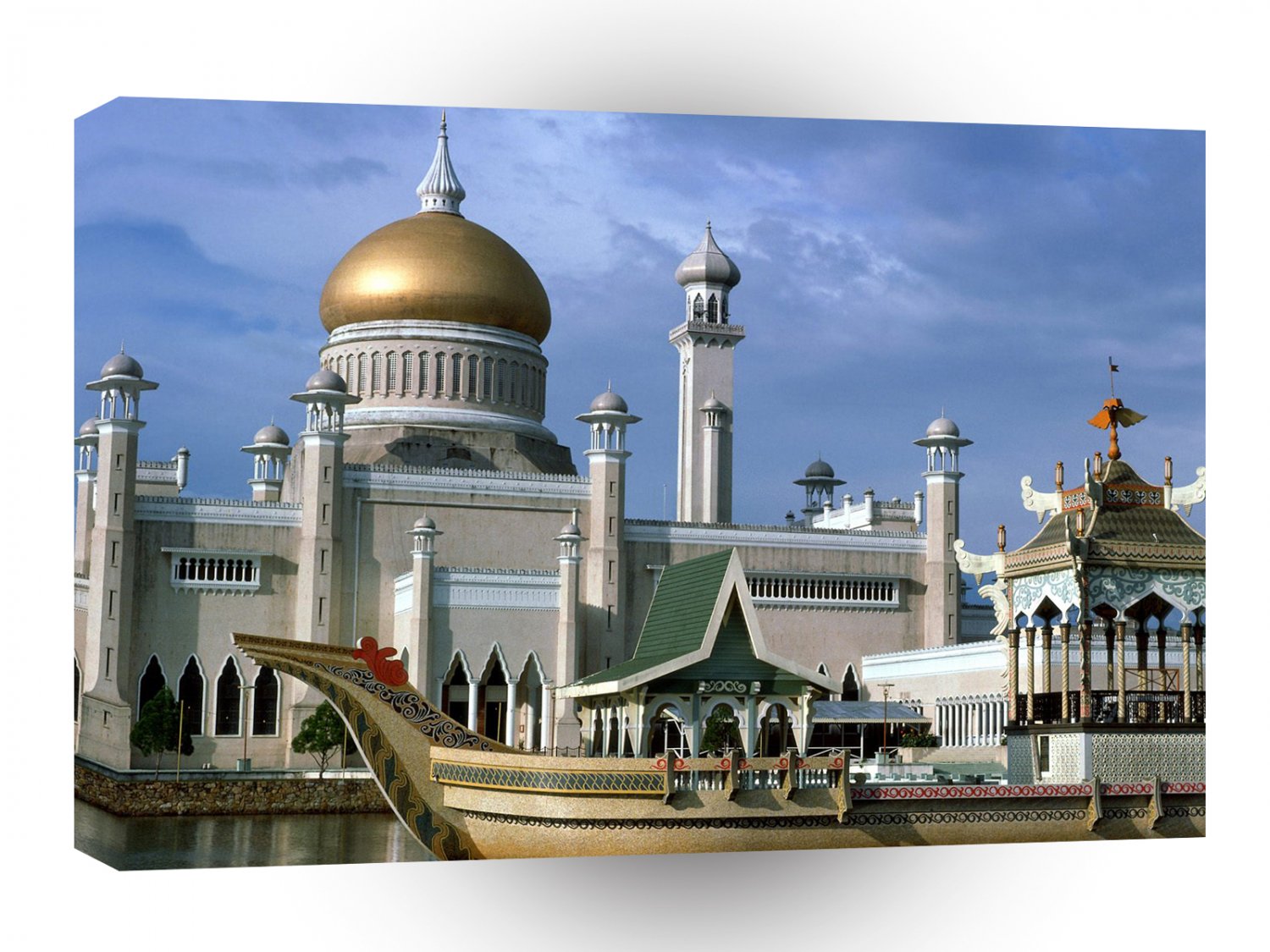 Asia Omar Ali Saifuddin Mosque Bandar Seri Begawan Brunei A1 Xlarge Canvas