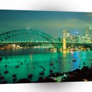 Australia Sydney Harbor At Dusk A1 Xlarge Canvas