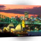 Australia The Lights Of Sydney A1 Xlarge Canvas