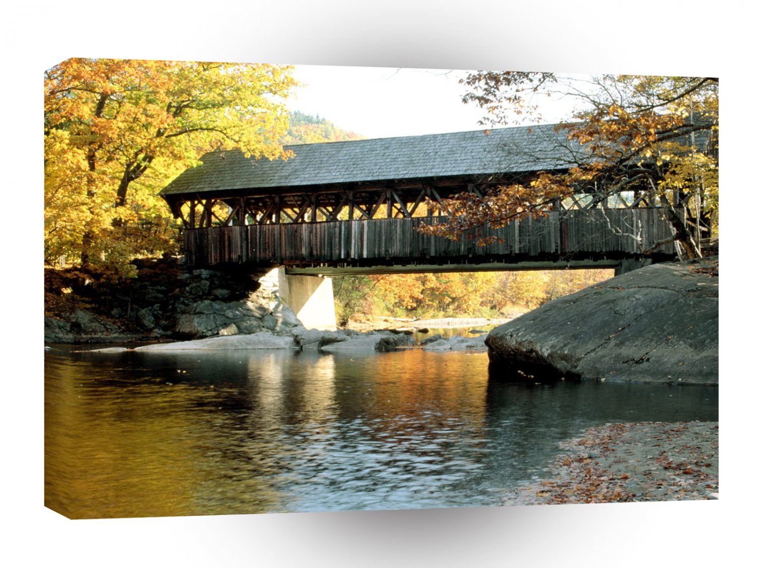 Bridges Artists Bridge Sunday River Newry Maine A1 Xlarge Canvas