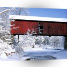 Bridges Rustic Bridge In Winter Northfield Falls Vermont A1 Xlarge Canvas